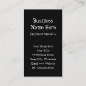 木の幹 名刺 (裏面)