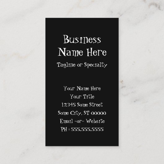 木の幹 名刺 (裏面)