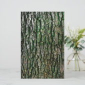 木の幹（木の樹皮） 便箋 (スタンド正面)