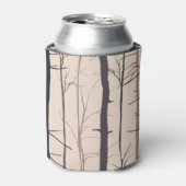 木の幹：生命のない森のシルエット。 缶クーラー (缶正面)