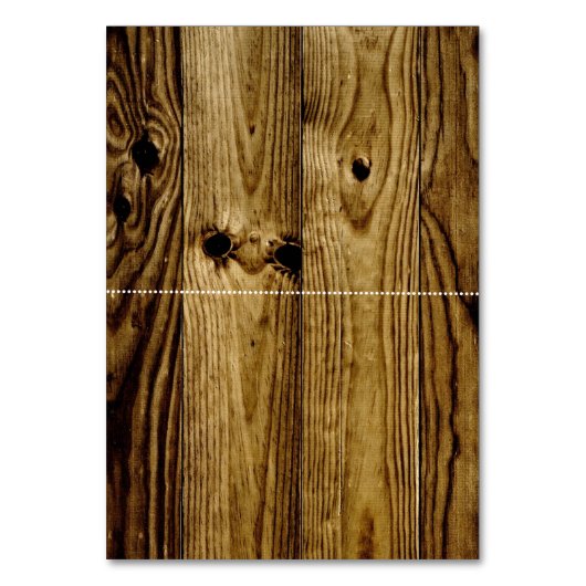 木の座席表にレースと結婚ひまわり テーブルナンバー (裏面)