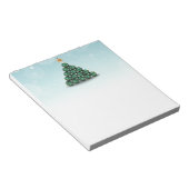 木の形をしたクリスマスボール ノートパッド (アングル)