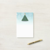 木の形をしたクリスマスボール ポストイット (デスク上)