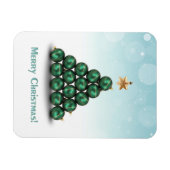 木の形をしたクリスマスボール マグネット (横)