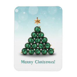木の形をしたクリスマスボール マグネット