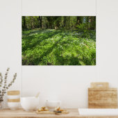 木の影を持つ野生のニンニクのカーペット ポスター (キッチン)