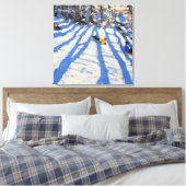 木の影Morzine キャンバスプリント (インサイチュ (寝室))