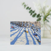 木の影Morzine ポストカード (スタンド正面)