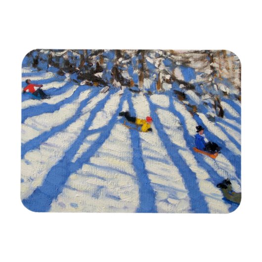 木の影Morzine マグネット (横)