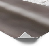 木の後ろの灰色のオオカミ ポスター (角)