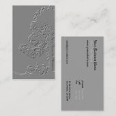 木の心配サービス/のどのエンボスの© 名刺 (正面/裏面)