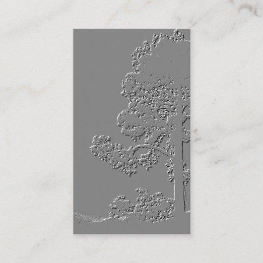 木の心配サービス/のどのエンボスの© 名刺 (正面)