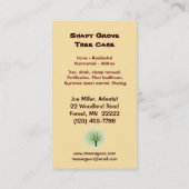 木の心配 名刺 (裏面)