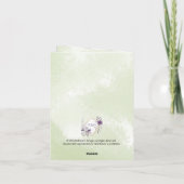 木の恐ろしい誕生日グリーティングカード カード (裏面)