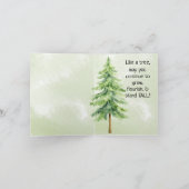 木の恐ろしい誕生日グリーティングカード カード (内部)