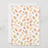 木の感謝祭与えのディナーを感謝していスクリプトしよう 招待状 (裏面)