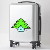 木の戦士(顔のような漫画) v1 シール (スーツケース)