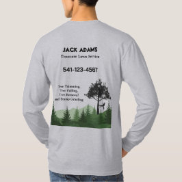 木の手入れ 芝生サービス Tシャツ