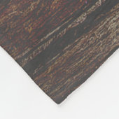 木の手触りで吠える狼 フリースブランケット (角)