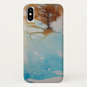 木の抽象芸術絵画の景観芸術 iPhone X ケース