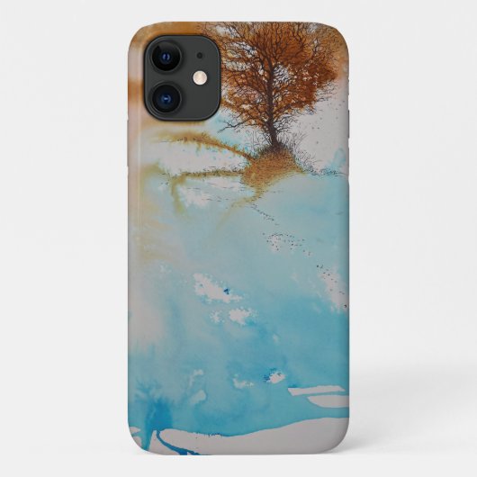 木の抽象芸術絵画の景観芸術 Case-Mate iPhoneケース (裏面)