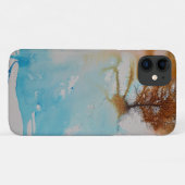 木の抽象芸術絵画の景観芸術 Case-Mate iPhoneケース (裏面(横))