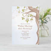 木の招待状の下 招待状 (スタンド正面)