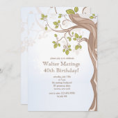 木の招待状の下 招待状 (正面/裏面)