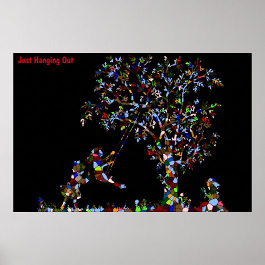 木の揺れポスター ポスター (正面)