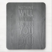 木の文字 マウスパッド (正面)