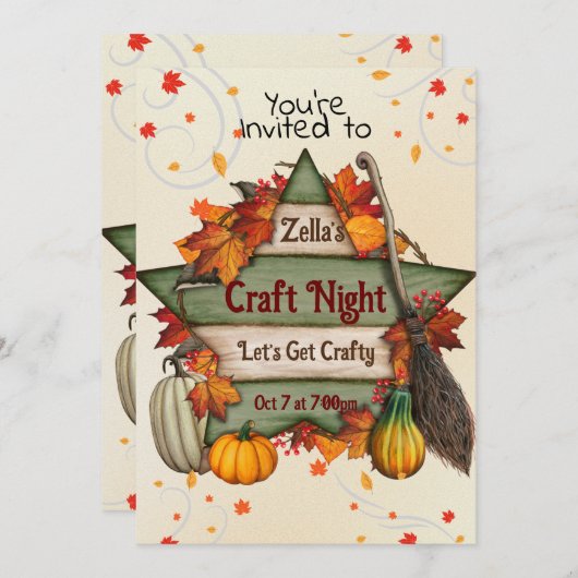 木の星 招待状 (正面/裏面)