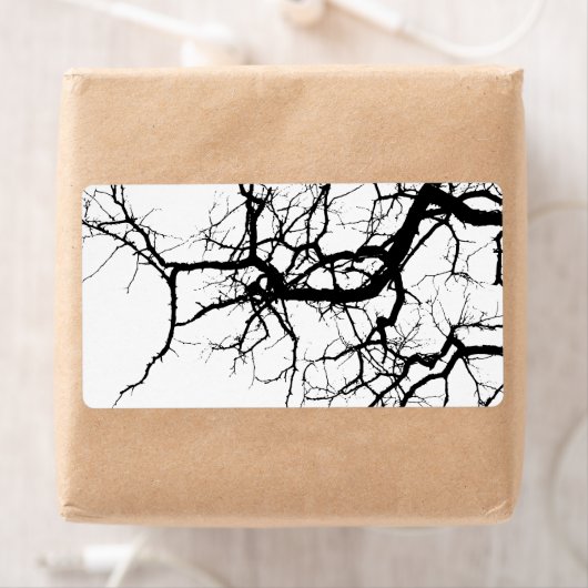 木の暗い枝 ラベル (インサイチュ)