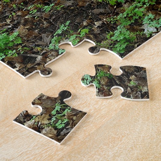 木の曲がりくねった階段,森を抜ける ジグソーパズル (側面)