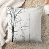 木の最小主義の白黒装飾用クッション クッション (ブランケット)