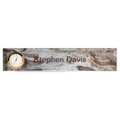 木の木製の吠え声のネームプレート デスクネームプレート (正面)