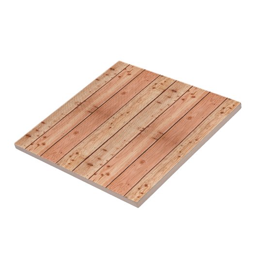 木の板に似た農家の陶瓦 タイル (側面)