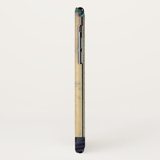 木の板に〔雄ジカの〕枝角を付けた鹿離れ頭 Case-Mate iPhoneケース (裏面/左)