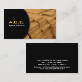 木の板の名刺 名刺 (正面/裏面)