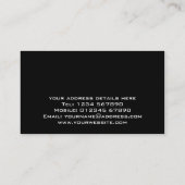 木の板の名刺 名刺 (裏面)