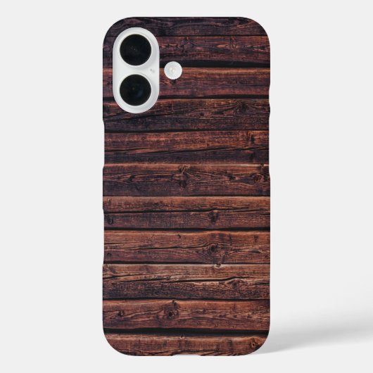 木の板の木目詳細のクローズアップ写真 Case-Mate iPhoneケース (裏面)