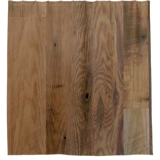 木の板フェイクシャワーカーテン シャワーカーテン (正面)