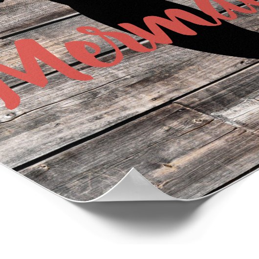 木の板航海のの人魚 ポスター (角)