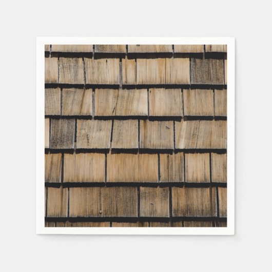 木の板 スタンダードカクテルナプキン (正面)