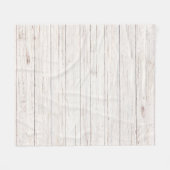 木の板 フリースブランケット (正面(横))