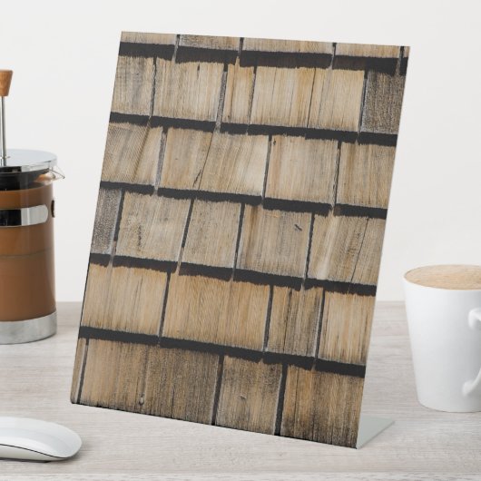 木の板 台座サイン (インサイチュ)