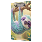 木の枝から逆さまにぶら下がっている漫画のナマケモノ クリップボード (左)