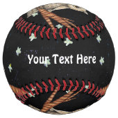 木の枝かわいらしに2つのタンフールのネックレス ソフトボール (正面)