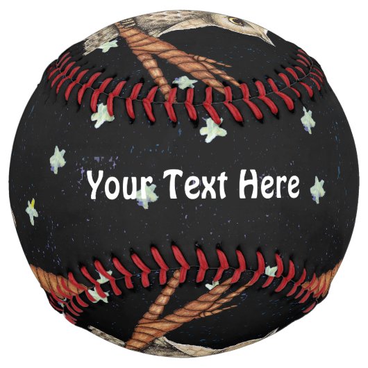 木の枝かわいらしに2つのタンフールのネックレス ソフトボール (正面)