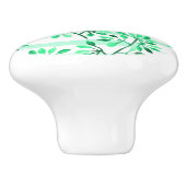 木の枝と葉 セラミックノブ (側面)