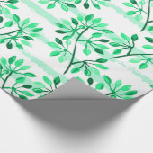 木の枝と葉 ラッピングペーパー (角)